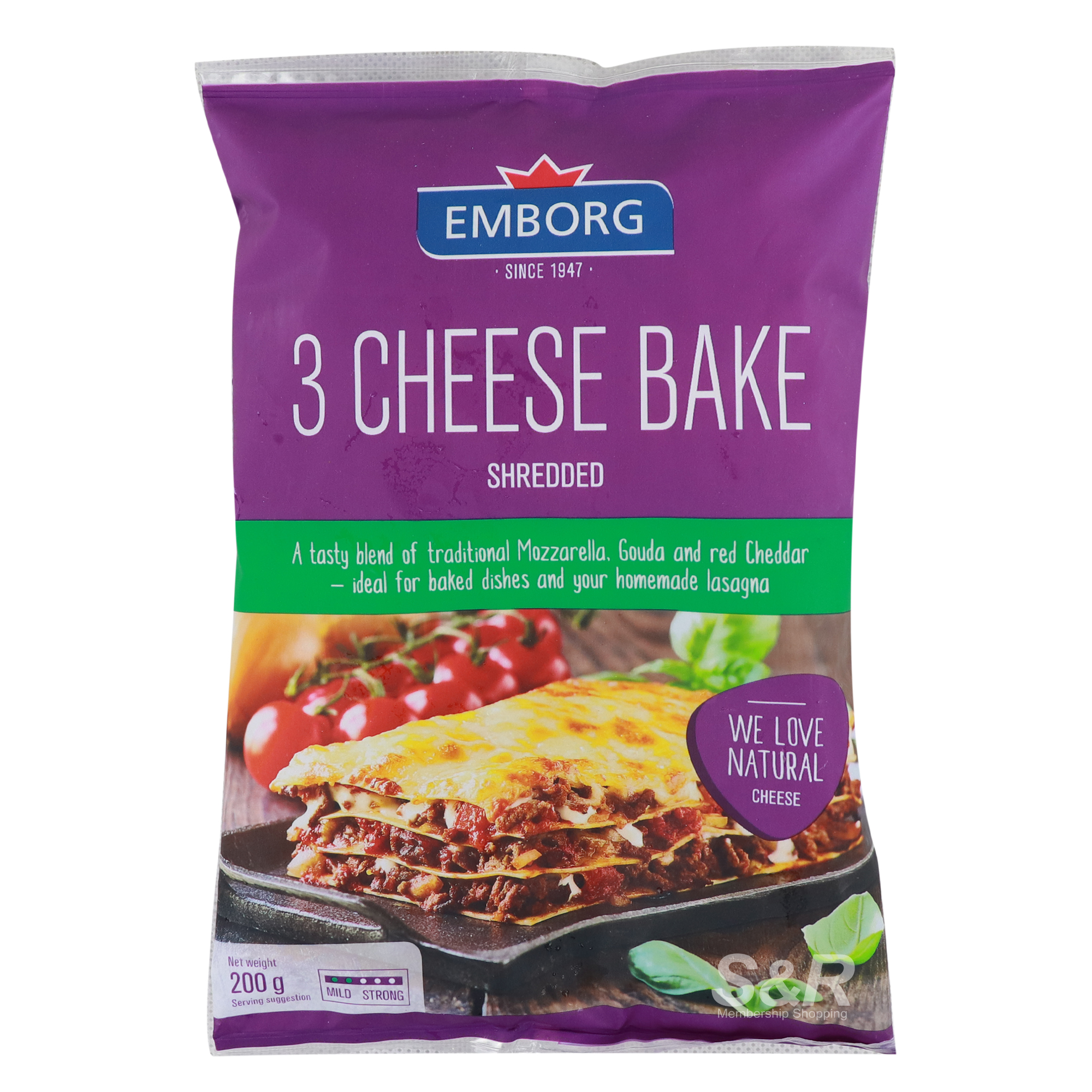 Emborg Cheese Bake Shredded 200g Emborg Cheese Bake Shredded 200g
